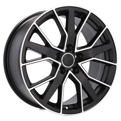 Alu kola pro Audi B5131 9.5x22 5x112 ET31 66.6 Black Polished | Wheelsup.cz