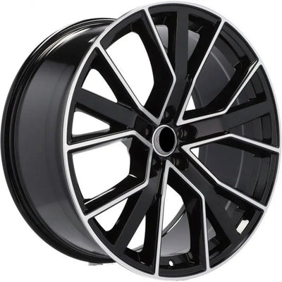 Alu kola pro Audi B5131 9.5x22 5x112 ET31 66.6 Black Polished | Wheelsup.cz