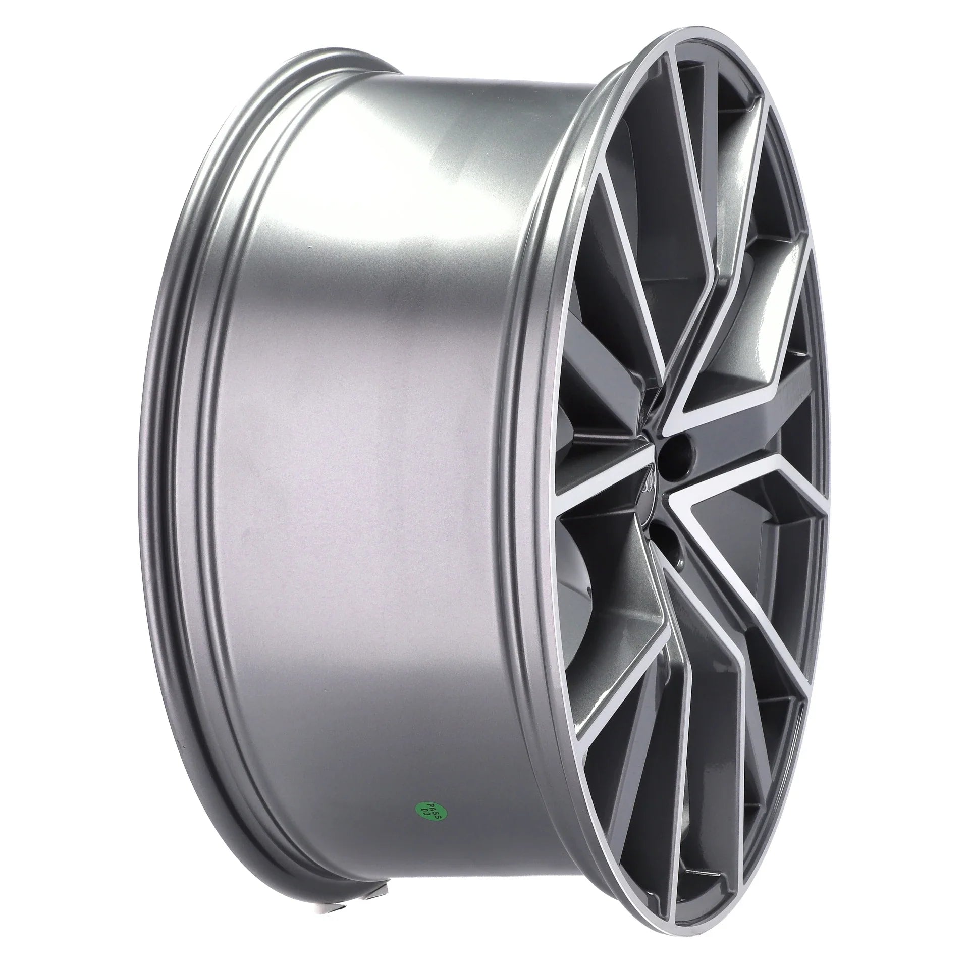 Alu kola pro Audi B5131 10x22 5x112 ET21 66.6 Grey Polished Half Matt | Wheelsup.cz