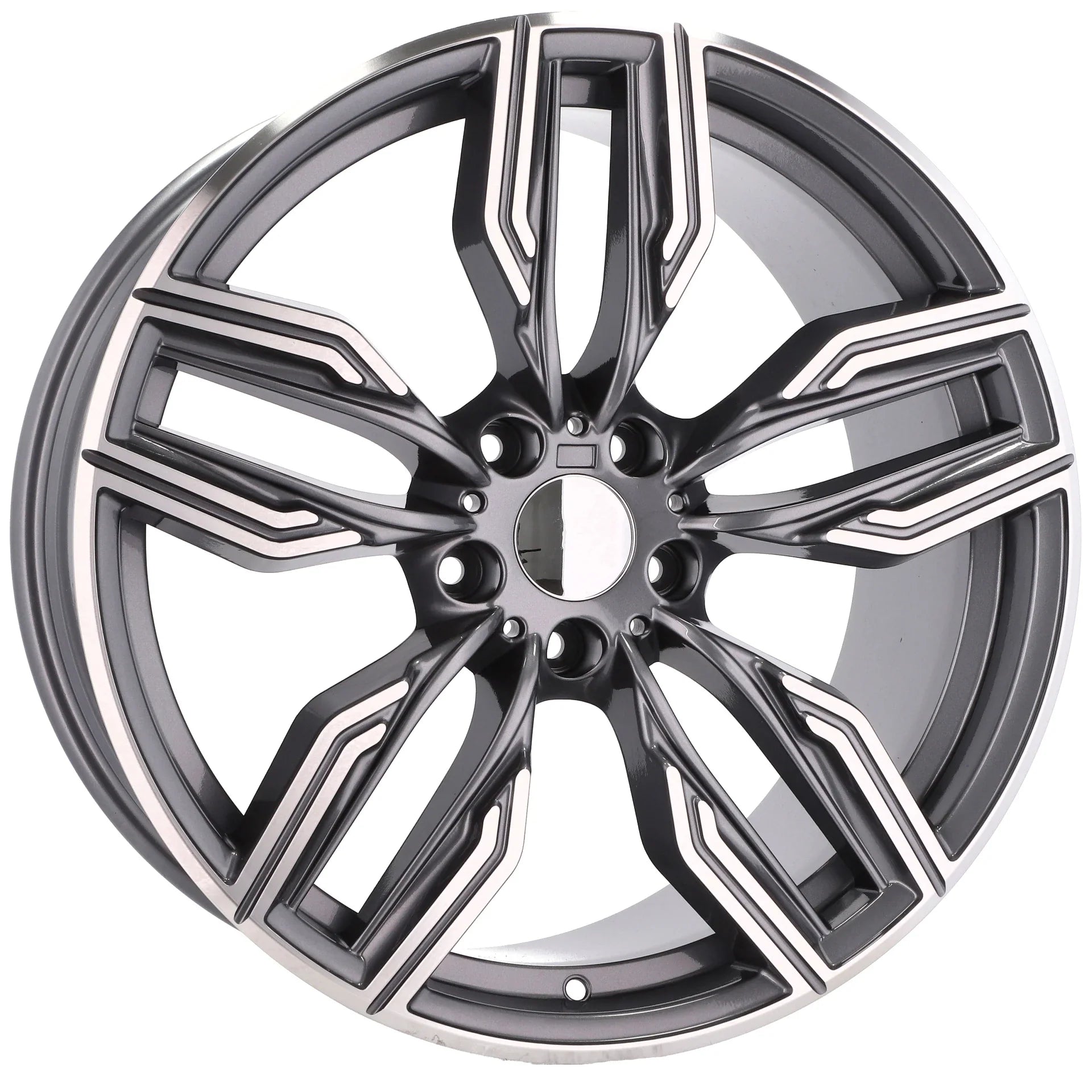 Alu kola pro BMW B5181 8.5x20 5x112 ET25 66.6 Grey Polished Half Matt