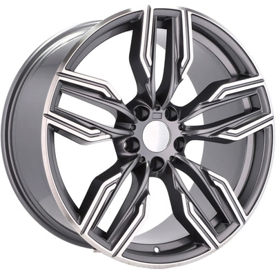 Alu kola pro BMW B5181 8.5x20 5x112 ET25 66.6 Grey Polished Half Matt | Wheelsup.cz