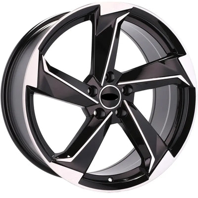Alu kola pro Audi B5185 8.5x19 5x112 ET40 66.6 Black Polished | Wheelsup.cz