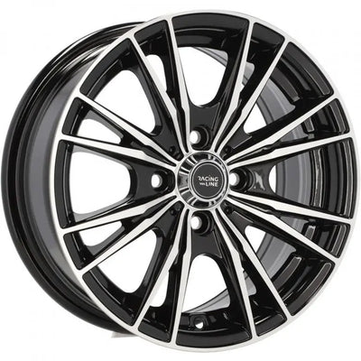 Alu kola Racing Line B5199 6x14 4x100 ET38 60.1 Black Polished | Wheelsup.cz