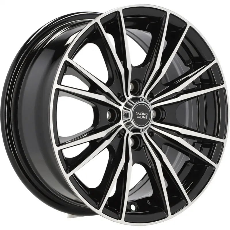 Alu kola Racing Line B5199 6x14 4x100 ET38 60.1 Black Polished | Wheelsup.cz