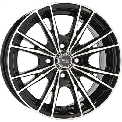 Alu kola Racing Line B5199 6x14 4x100 ET38 60.1 Black Polished | Wheelsup.cz