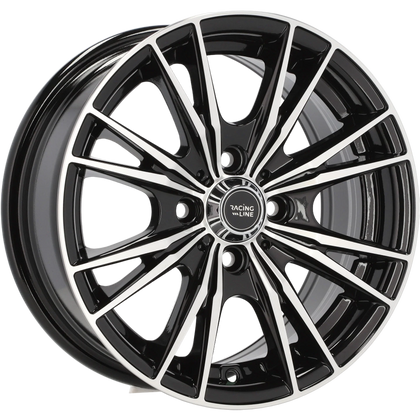 Alu kola Racing Line B5199 6x14 4x100 ET38 60.1 Black Polished