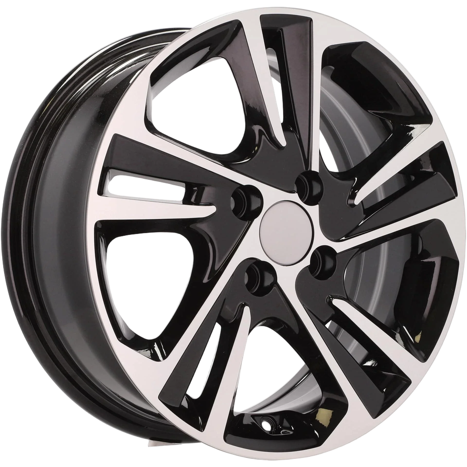 Alu kola pro Hyundai B5210 6.5x16 5x114.3 ET45 67.1 Black Polished | Wheelsup.cz