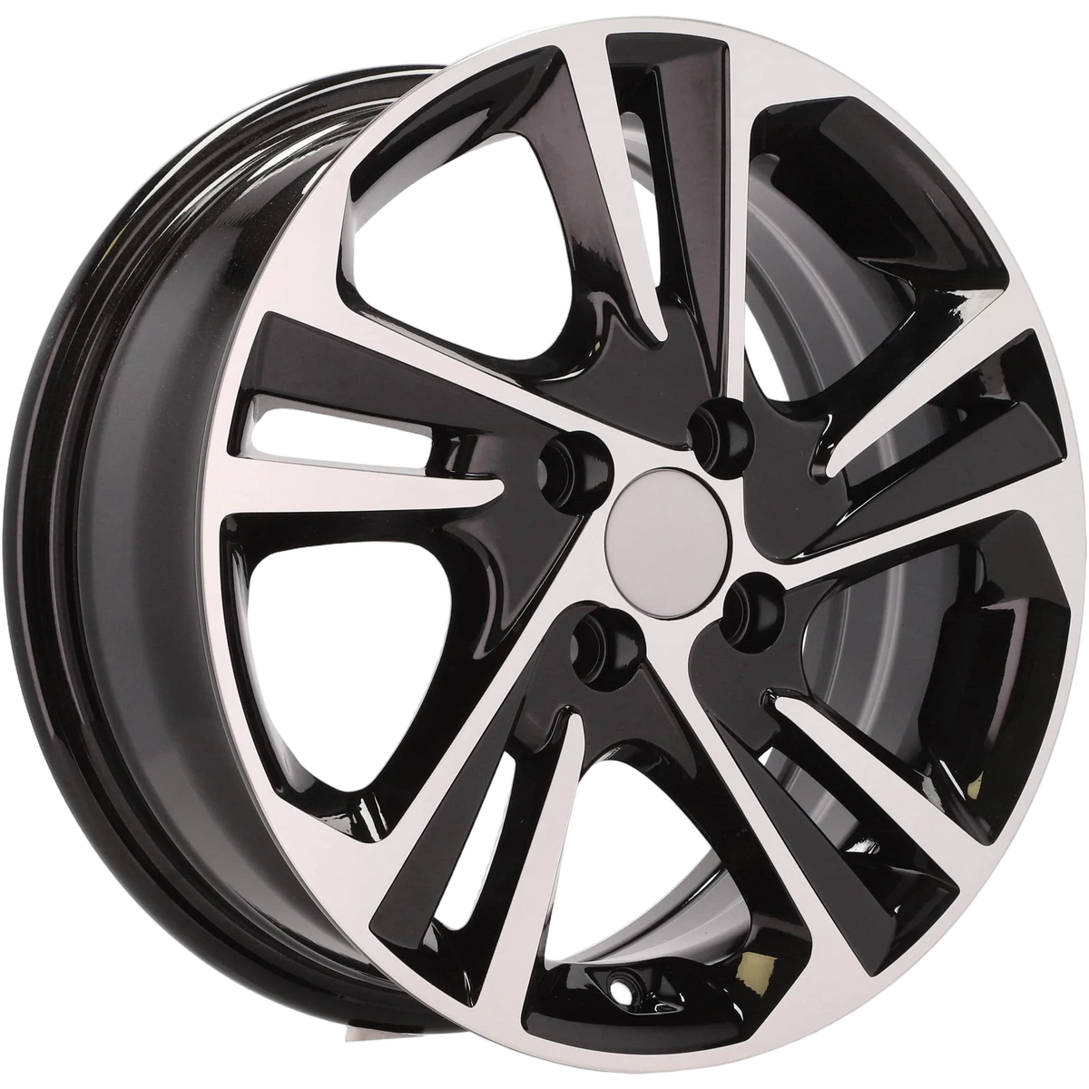 Alu kola pro Hyundai B5210 6.5x16 5x114.3 ET45 67.1 Black Polished | Wheelsup.cz