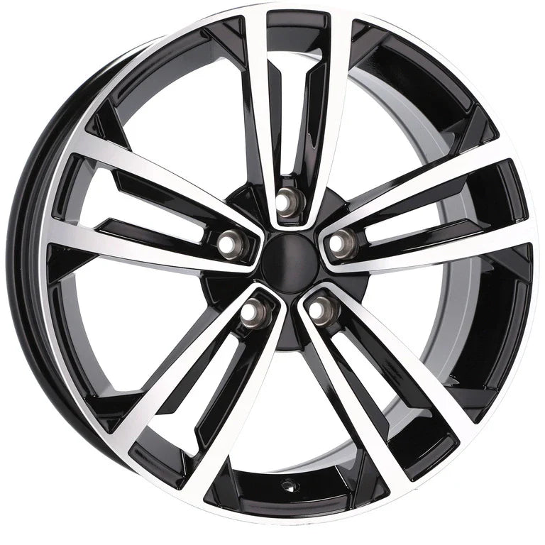 Alu kola pro Volkswagen B5287 7x17 5x112 ET45 57.1 Black Polished | Wheelsup.cz