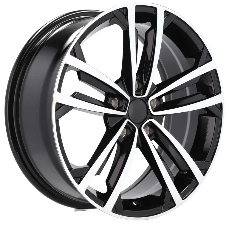 Alu kola pro Volkswagen B5287 7x17 5x112 ET45 57.1 Black Polished | Wheelsup.cz