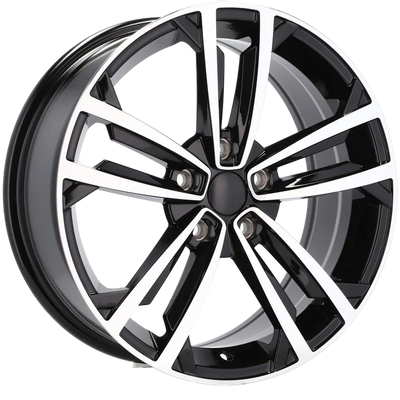 Alu kola pro Volkswagen B5287 7.5x17 5x112 ET45 57.1 Black Polished | Wheelsup.cz