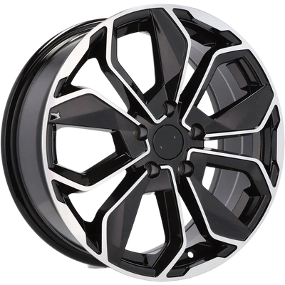 Alu kola pro Renault B5296 6.5x15 4x100 ET38 60.1 Black Polished | Wheelsup.cz