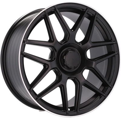 Alu kola pro Mercedes B5318 9.5x20 5x112 ET38 66.6 Black Half Matt & Polished Lip | Wheelsup.cz