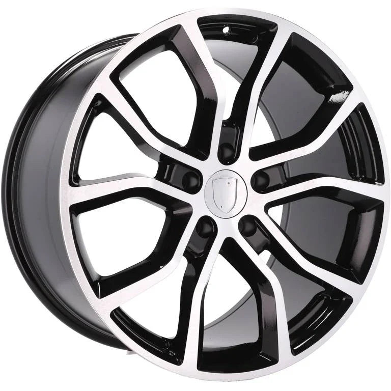 Alu kola pro Porsche B5362 9.5x21 5x130 ET46 71.6 Black Polished | Wheelsup.cz