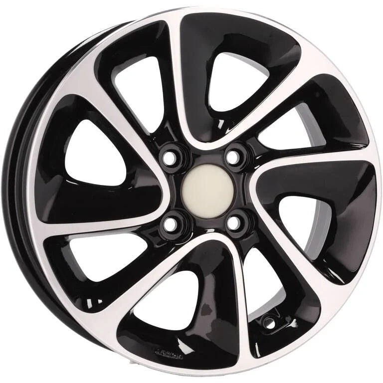 Alu kola pro Hyundai B5387 5x14 4x100 ET41 Black Polished | Wheelsup.cz