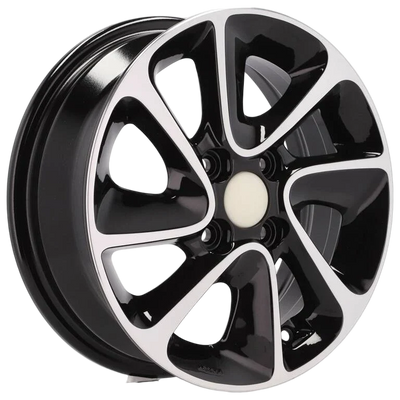 Alu kola pro Hyundai B5387 5x14 4x100 ET41 Black Polished | Wheelsup.cz
