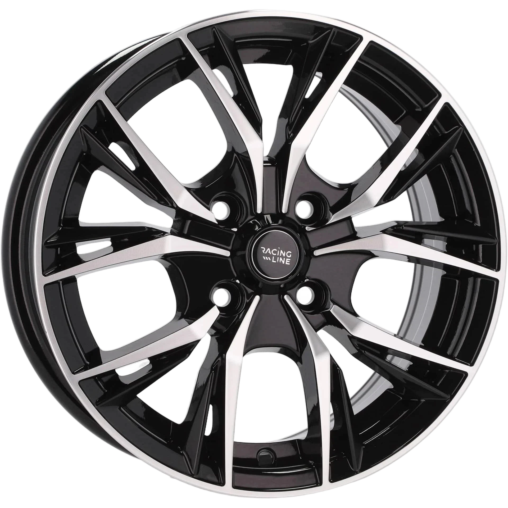 Alu kola Racing Line B5400 6x14 4x100 ET40 60.1 Black Polished | Wheelsup.cz