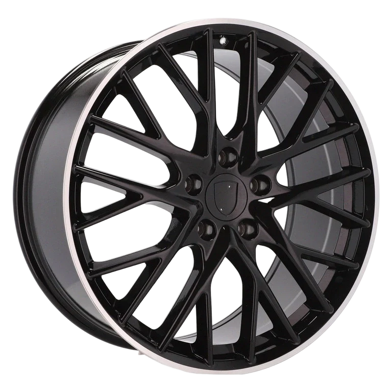 Alu kola pro Porsche B5541 11x21 5x130 ET60 71.6 Black & Polished Lip | Wheelsup.cz