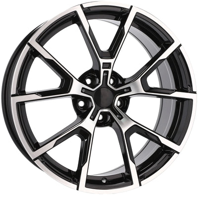 Alu kola pro BMW B5601 7.5x17 5x112 ET40 66.6 Black Polished | Wheelsup.cz