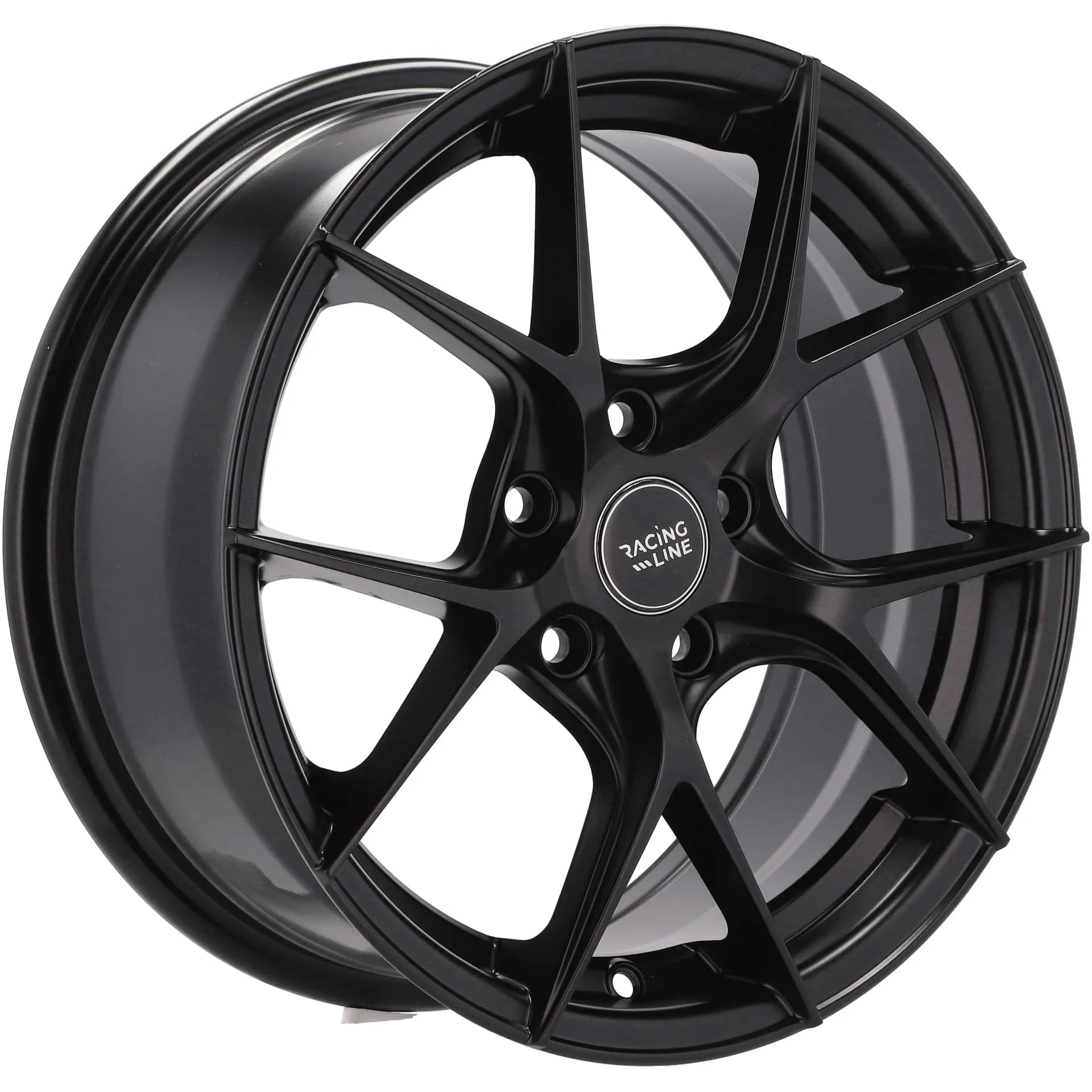 Alu kola pro Racing Line B5713 7x16 5x108 ET44 Black Half Matt | Wheelsup.cz