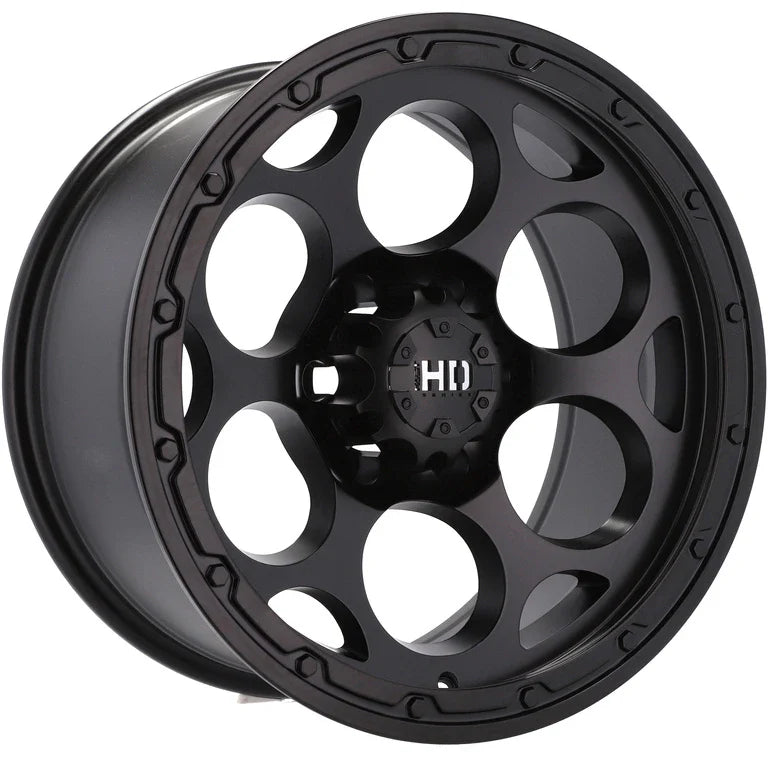Alu kola pro Offroad B5748 9x18 6x139.7 ET-20 110.1 Black Half Matt | Wheelsup.cz