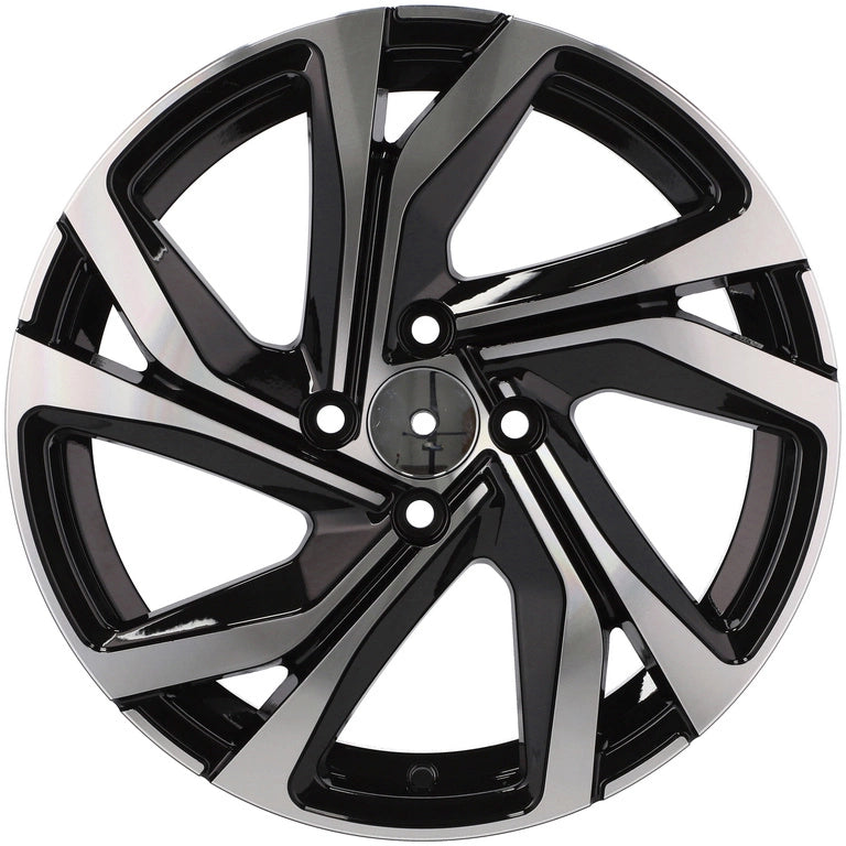 Alu kola pro Racing Line B5762 6x15 5x112 ET45 66.6 Black Polished