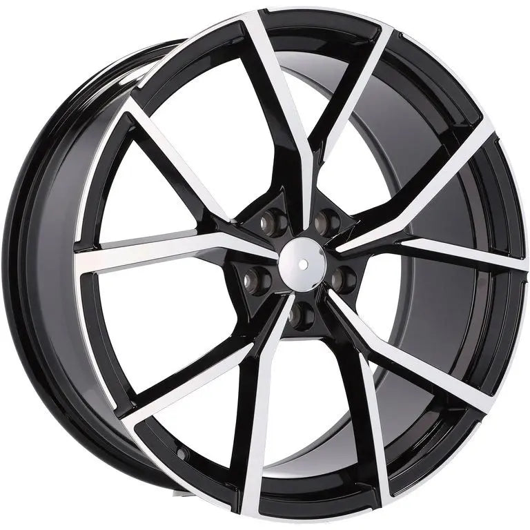 Alu kola pro Volkswagen B5801 9.5x22 5x112 ET31 66.6 Black Polished | Wheelsup.cz