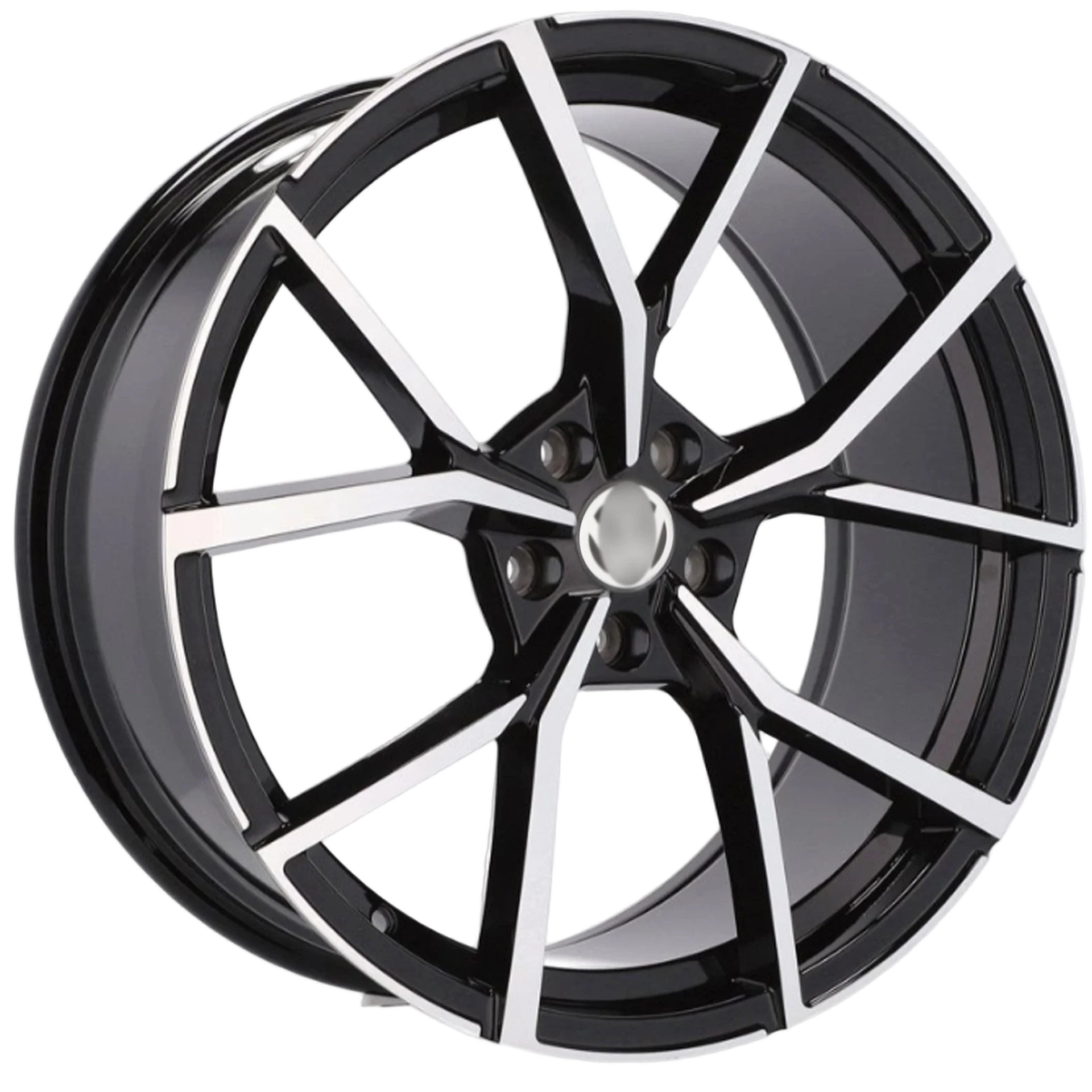 Alu kola pro Volkswagen B5801 7.5x18 5x112 ET45 57.1 Black Polished | Wheelsup.cz