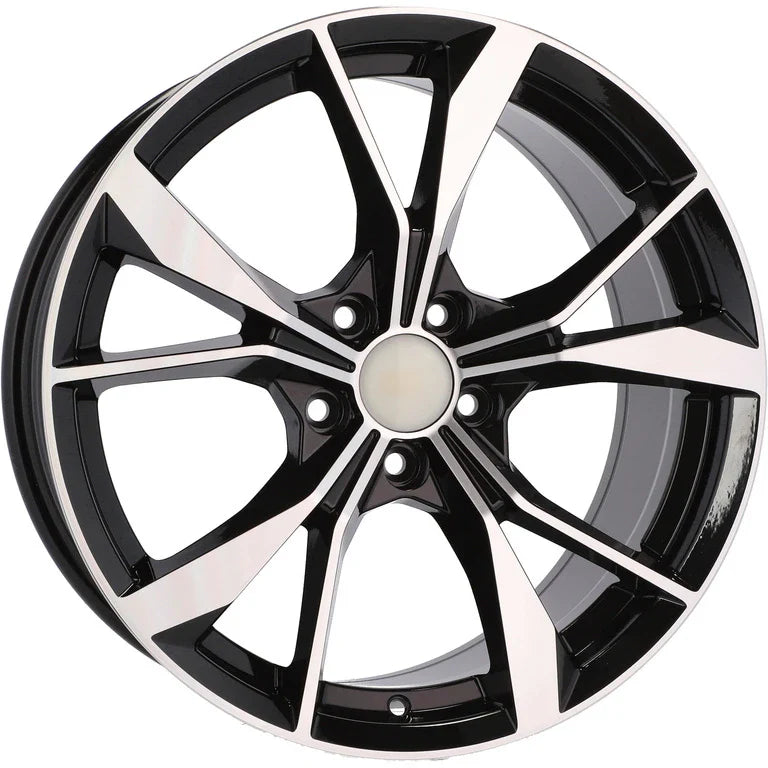Alu kola pro Volkswagen B5808 7.5x18 5x112 ET45 57.1 Black Polished | Wheelsup.cz