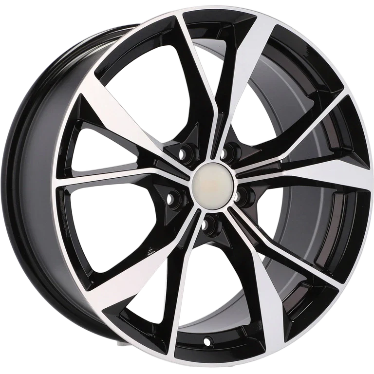 Alu kola pro Volkswagen B5808 7.5x18 5x112 ET45 57.1 Black Polished | Wheelsup.cz