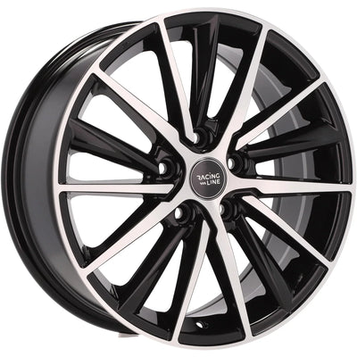 Alu kola Racing Line B5809 7x17 5x114.3 ET45 67.1 Black Polished | Wheelsup.cz
