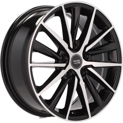 Alu kola Racing Line B5809 7x17 5x114.3 ET45 67.1 Black Polished | Wheelsup.cz