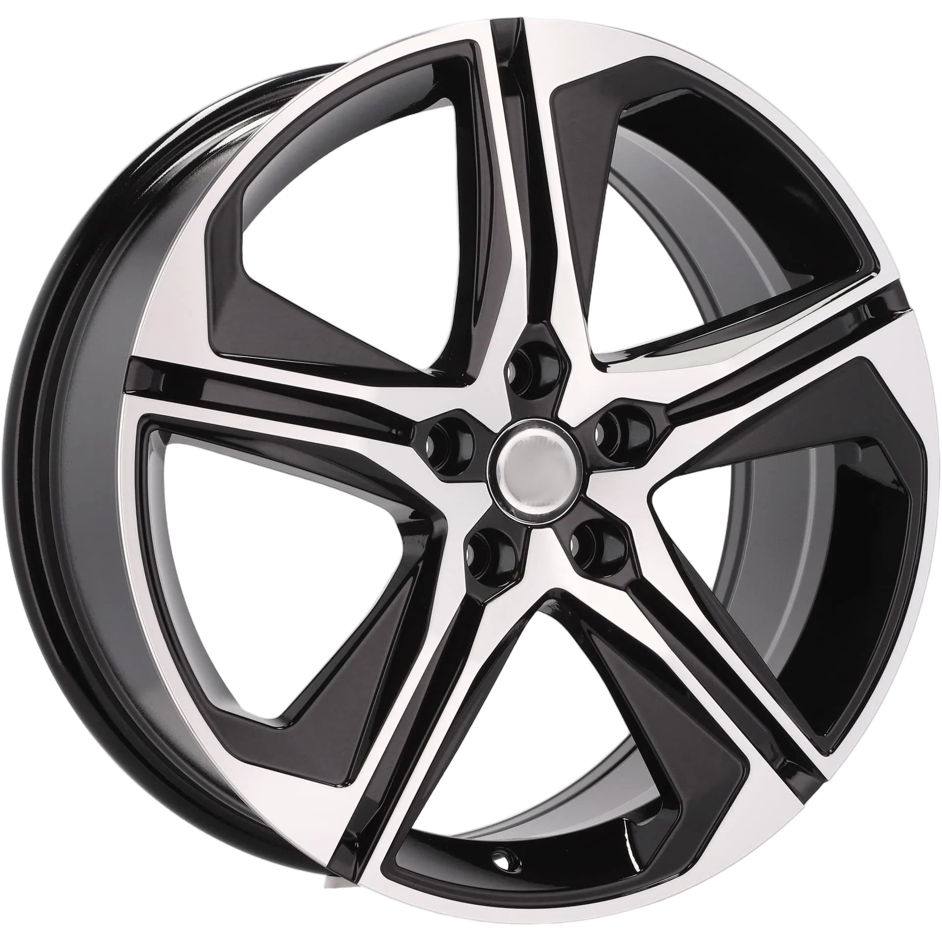 Alu kola pro Seat B5817 7.5x18 5x112 ET46 57.1 Black Polished | Wheelsup.cz