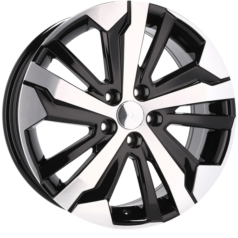 Alu kola pro Peugeot B5837 7x16 5x108 ET44 65.1 Black Polished | Wheelsup.cz