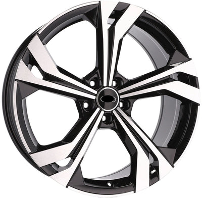 Alu kola pro Audi B5873 8.5x20 5x112 ET38 66.6 Black Polished | Wheelsup.cz