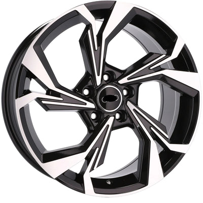 Alu kola pro Audi B5893 8x18 5x112 ET34 66.6 Black Polished | Wheelsup.cz