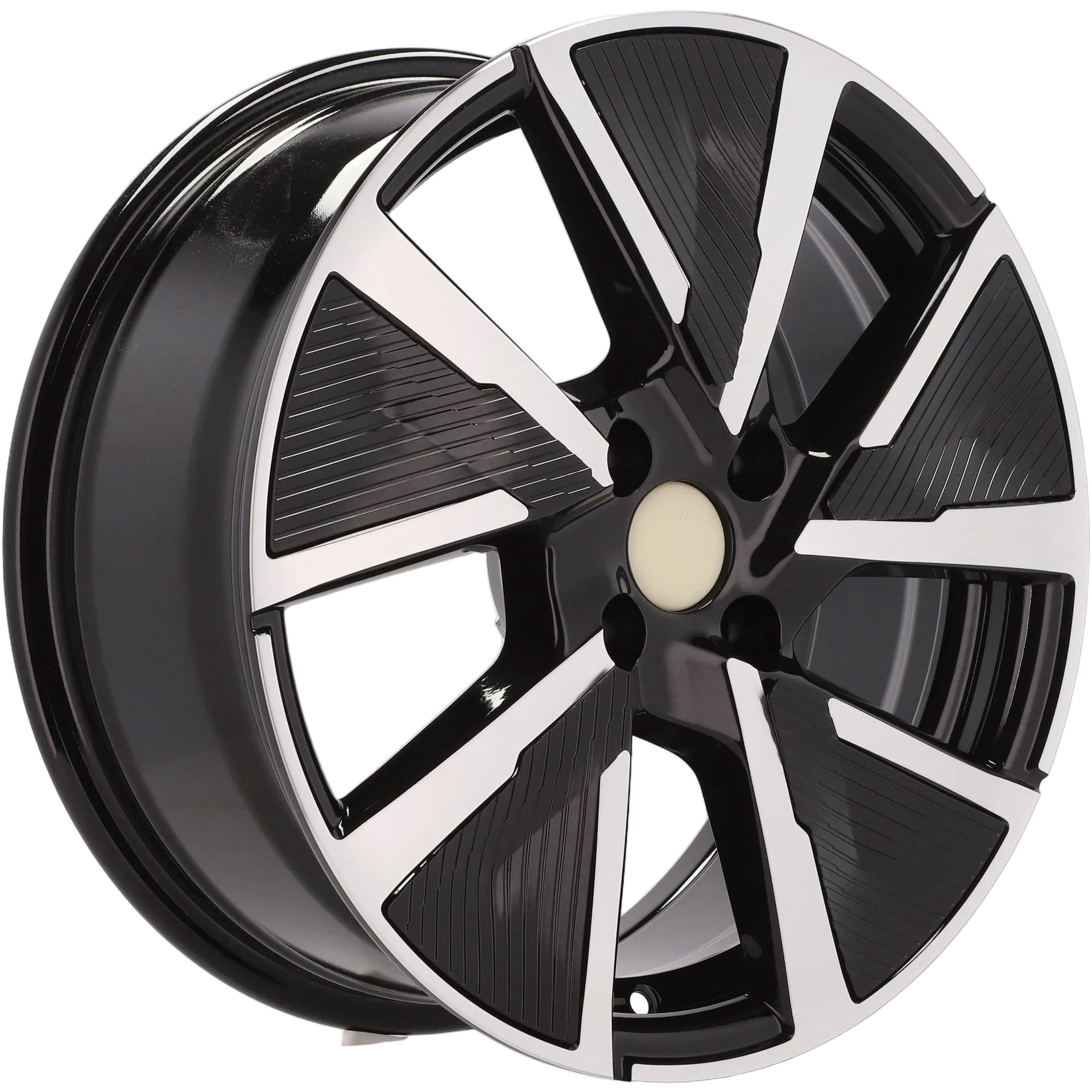 Alu kola pro Peugeot B5906F 6.5x16 4x108 ET32 65.1 Black Polished | Wheelsup.cz