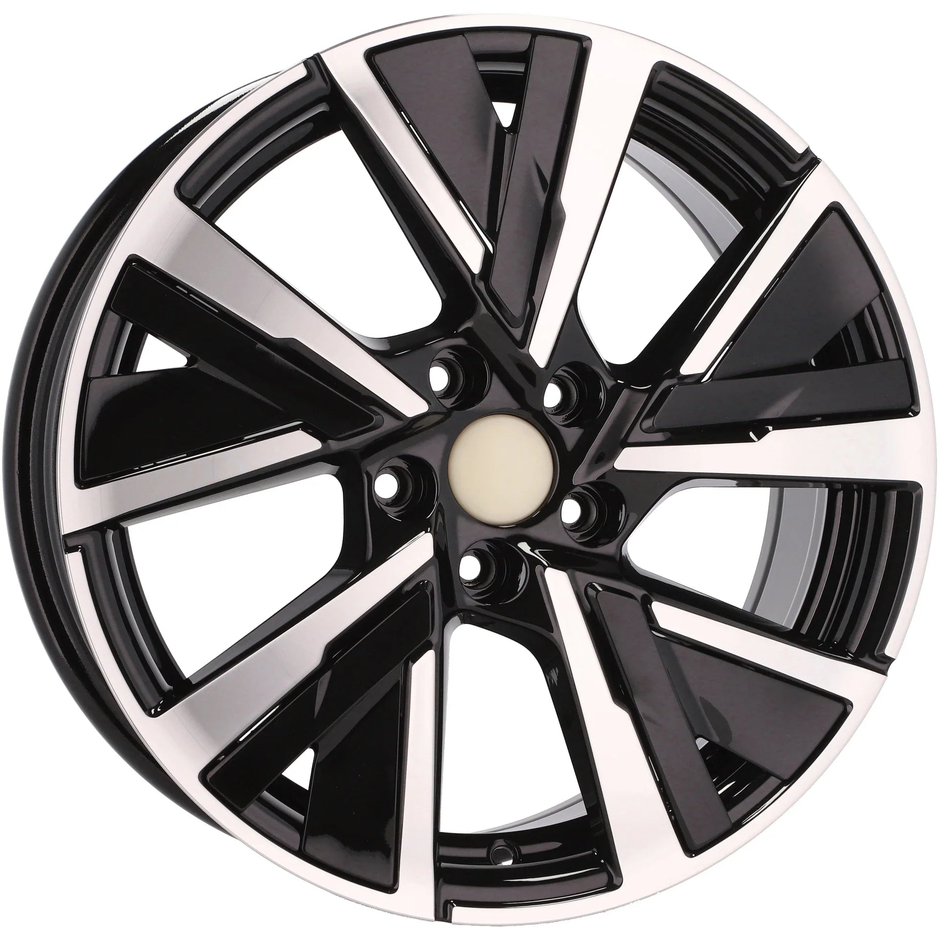 Alu kola pro Peugeot B5906 6.5x16 5x108 ET40 65.1 Black Polished | Wheelsup.cz