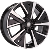 Alu kola pro Peugeot B5906 6.5x16 5x108 ET40 65.1 Black Polished