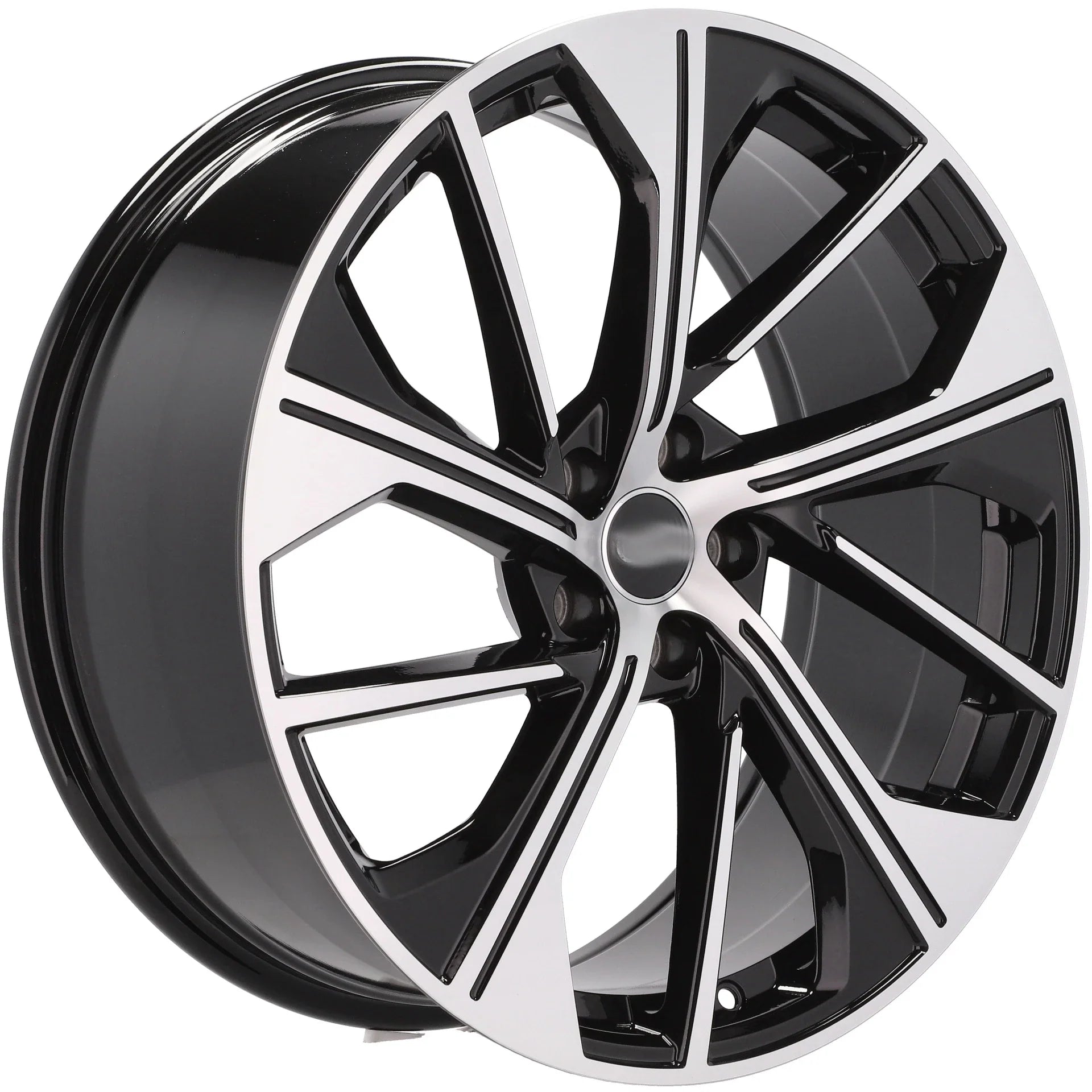 Alu kola pro Audi B5907 8x18 5x112 ET39 66.6 Black Polished | Wheelsup.cz
