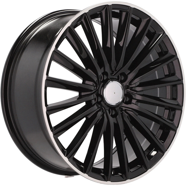 Alu kola pro Mercedes B5909 9x21 5x112 ET48 66.6 Black & Polished Lip