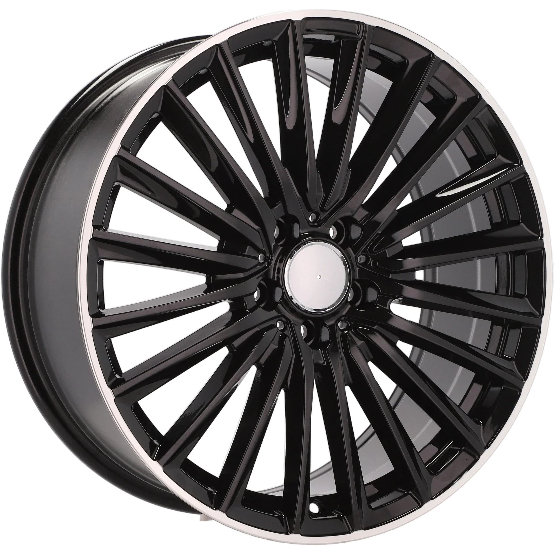 Alu kola pro Mercedes B5909 8x19 5x112 ET35 66.6 Black & Polished Lip