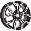 Alu kola pro Renault B5920 7x17 5x114.3 ET35 66.1 Black Polished
