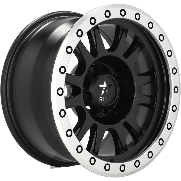 Alu kola pro Offroad B5944 8x16 5x139.7 ET-12 110.5 Black Half Matt & Polished Lip | Wheelsup.cz