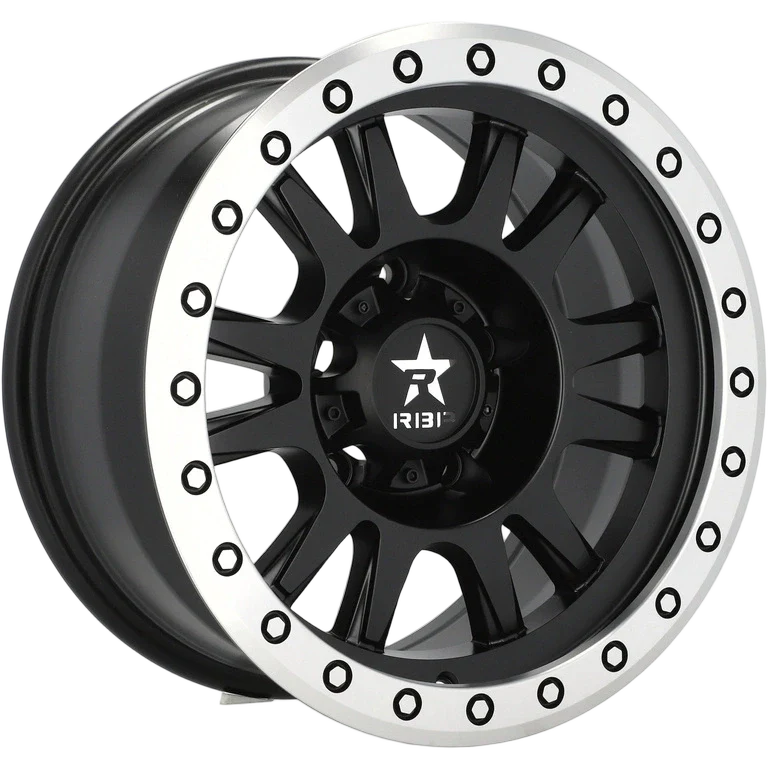Alu kola pro Offroad B5944 8x16 5x139.7 ET-12 110.5 Black Half Matt & Polished Lip | Wheelsup.cz