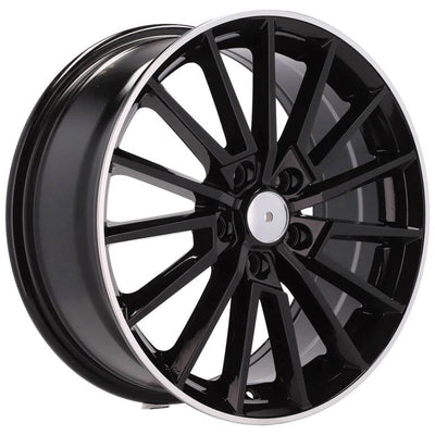 Alu kola pro Škoda B5969 7x17 5x112 ET46 57.1 Black & Polished Lip | Wheelsup.cz