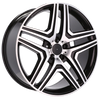 Alu kola pro Mercedes BK206 8.5x18 5x112 ET43 66.6 Black Polished