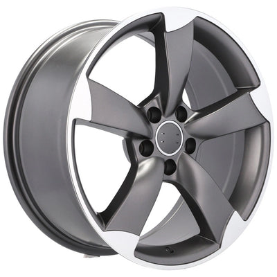 Alu kola pro Audi BK217 8.5x19 5x112 ET40 66.6 Grey Polished Half Matt | Wheelsup.cz