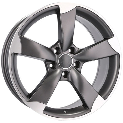 Alu kola pro Audi BK217 8.5x19 5x112 ET40 66.6 Grey Polished Half Matt | Wheelsup.cz
