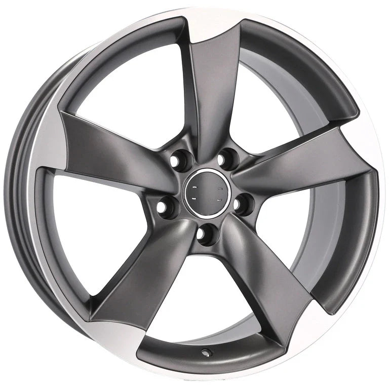 Alu kola pro Audi BK217 8x18 5x112 ET45 66.6 Grey Polished Half Matt | Wheelsup.cz